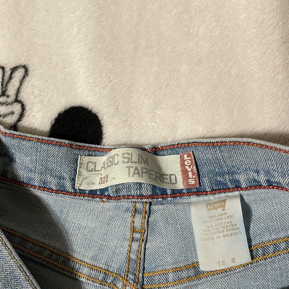 Levis 512 Vintage Classic Slim Tapered Leg Jeans - Picture 7 of 12